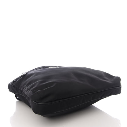 Prada Nylon Flat Messenger Bag Black 3 of 8