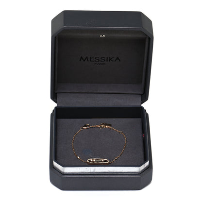 Messika 18K Rose Gold Diamond Pave Baby Move Classic Bracelet 7 of 8