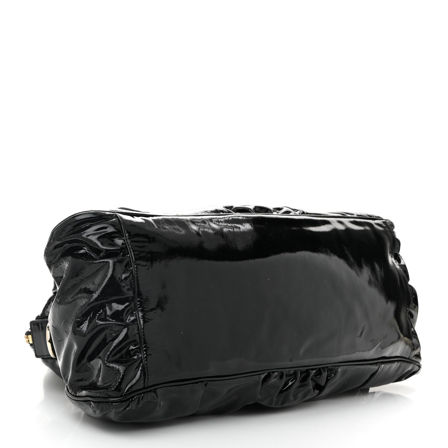 Gucci Patent Large Hysteria Top Handle Bag Black 4 of 10