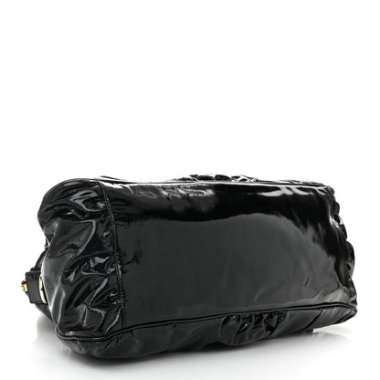 Gucci Patent Large Hysteria Top Handle Bag Black 4 of 10