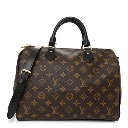 Louis Vuitton Monogram My World Tour Speedy Bandouliere 30 Black 1 of 9