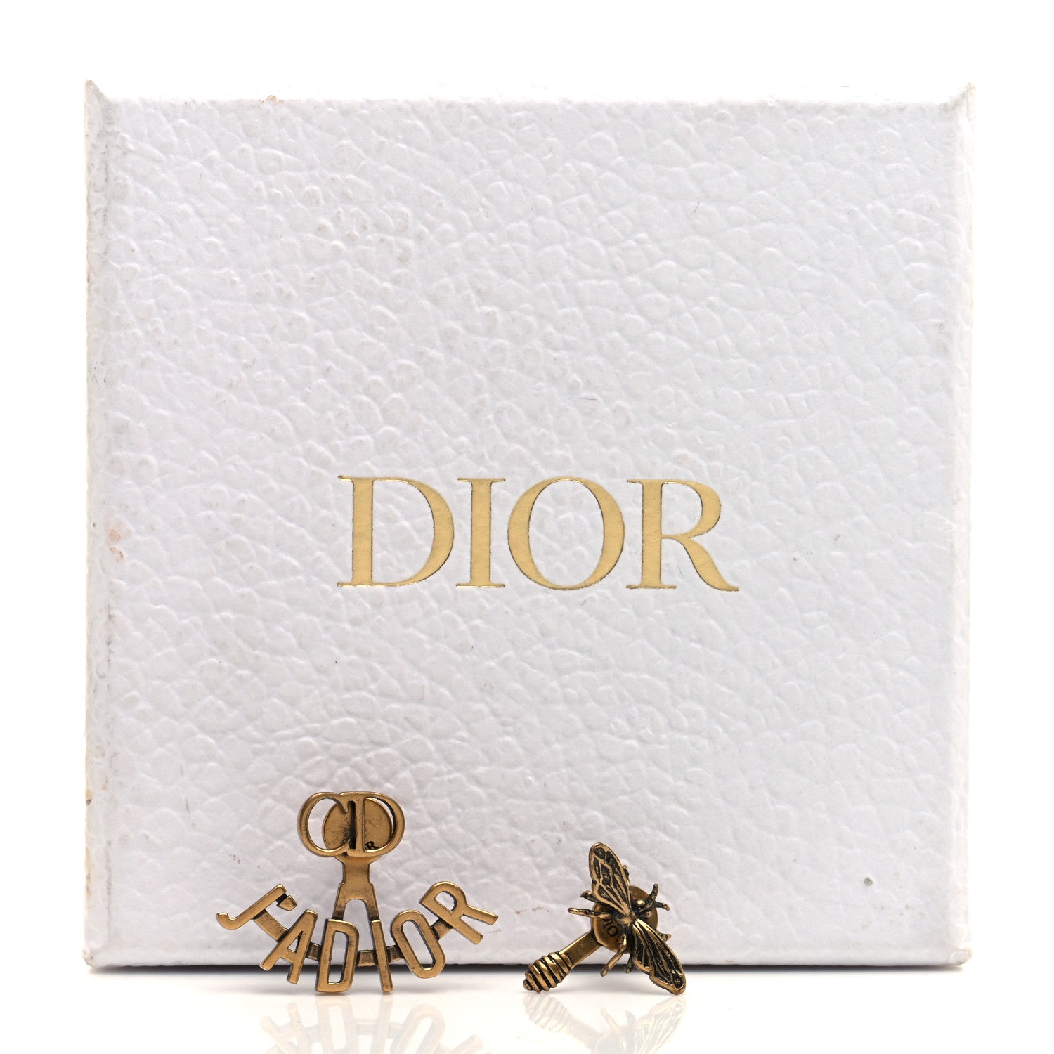 Christian Dior Metal J'Adior Earrings Aged Gold 5 of 5