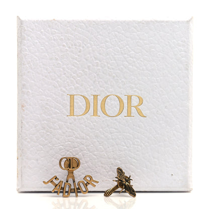 Christian Dior Metal J'Adior Earrings Aged Gold 5 of 5