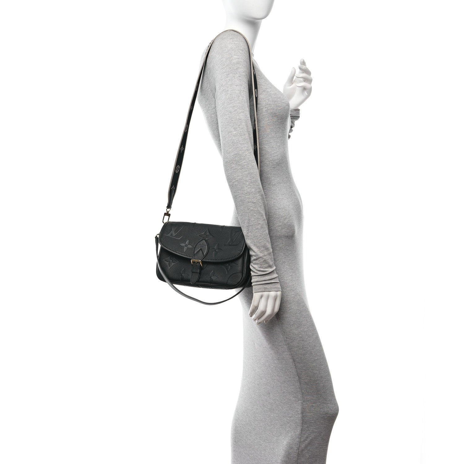 Louis Vuitton Empreinte Monogram Giant Diane Black 2 of 9