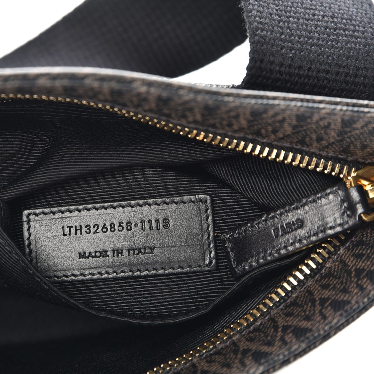 Saint Laurent Toile Classic Monogram Messenger Bag Black 7 of 7