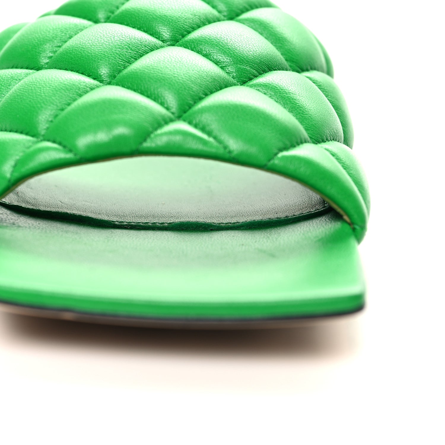 Bottega Veneta Nappa Matelasse Padded Flat Sandals 40 Parakeet 9 of 9