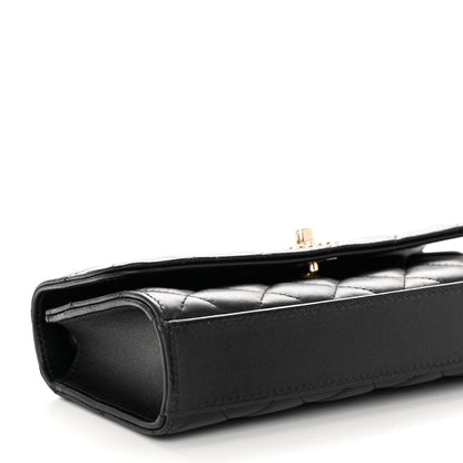 Chanel Lambskin Quilted Trendy CC Flap Phone Holder With Chain Black 9 of 11