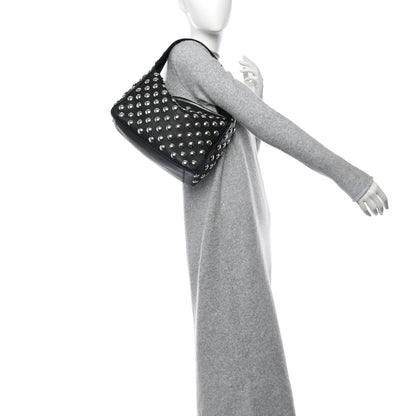 Khaite Pebbled Sport Calfskin Studded Elena Black 2 of 9