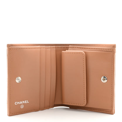 Chanel Calfskin Quilted Compact Bifold Wallet Pink 5 of 12