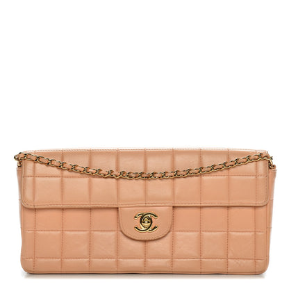 Chanel Lambskin East West Chocolate Bar Flap Pink 1 of 8
