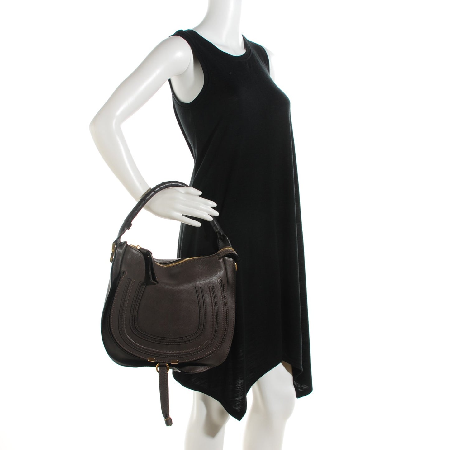 Calfskin Medium Marcie Hobo Ash