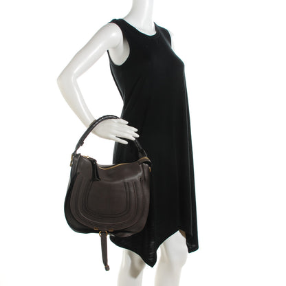 Chloe Calfskin Medium Marcie Hobo Ash 2 of 8