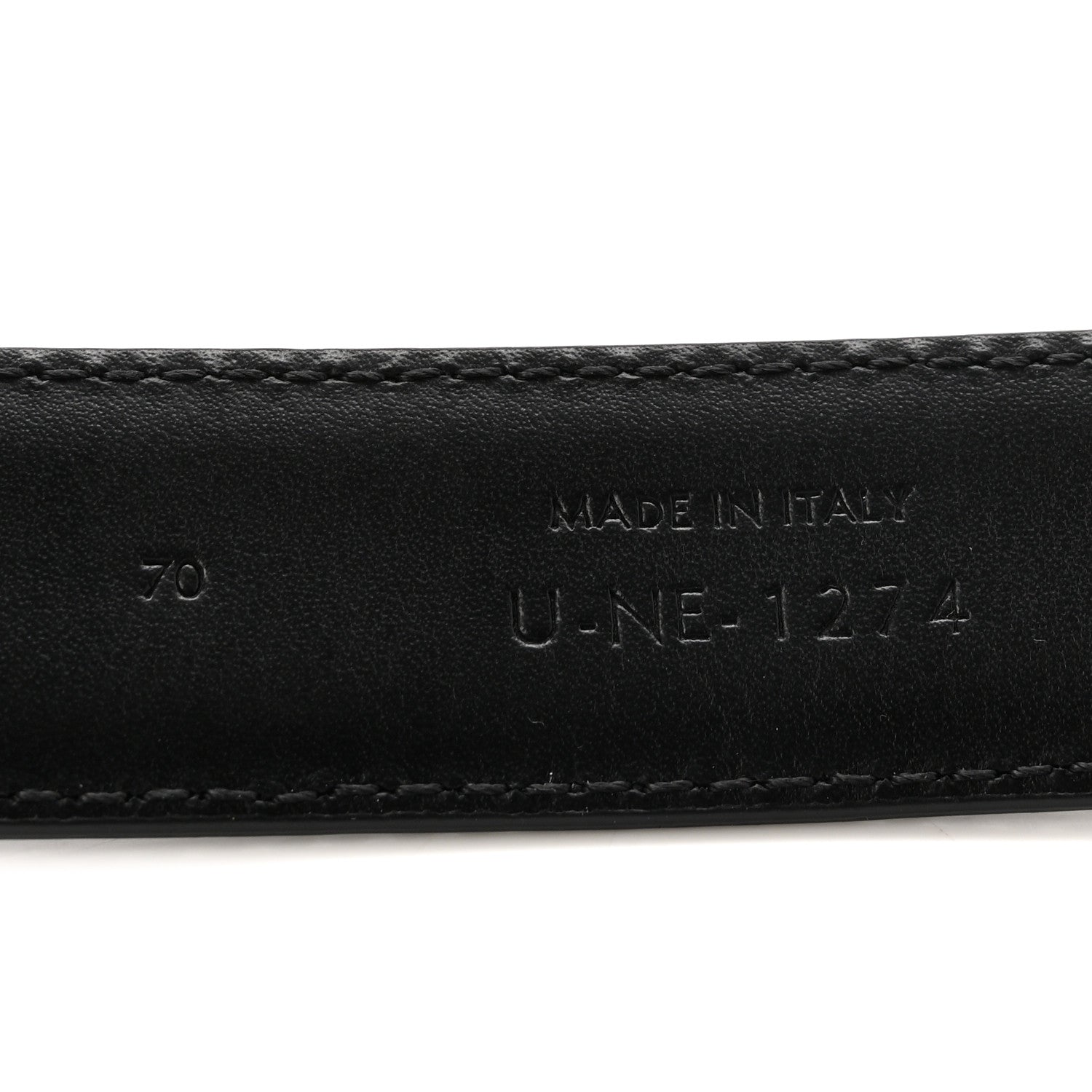Celine Box Calfskin Medium 25mm Triomphe Belt 70 28 Black 6 of 6