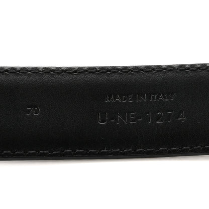 Celine Box Calfskin Medium 25mm Triomphe Belt 70 28 Black 6 of 6
