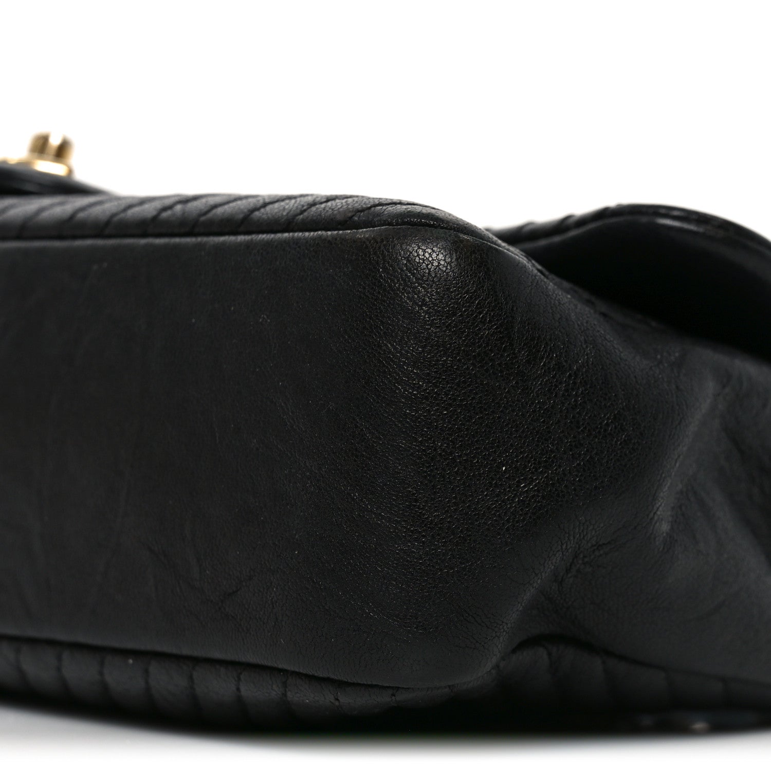 Chanel Calfskin Chevron Quilted Medium Surpique Flap Black 10 of 10