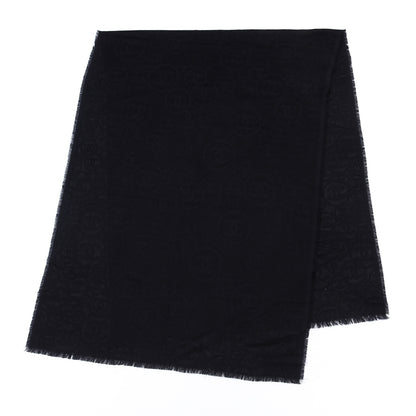 Chanel Cashmere CC Logo Scarf Black 2 of 5