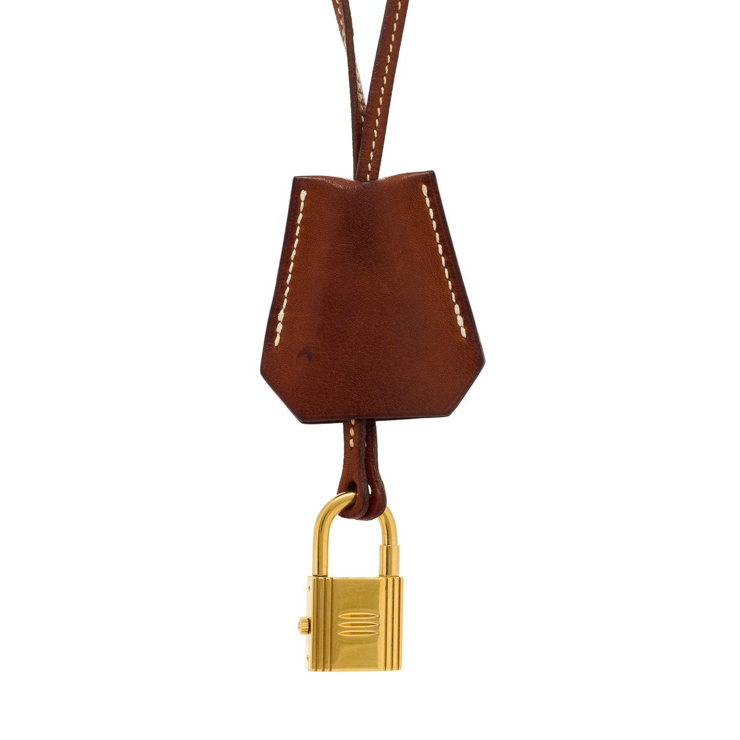 Stainless Steel Barenia Kelly Clochette Necklace Watch Fauve