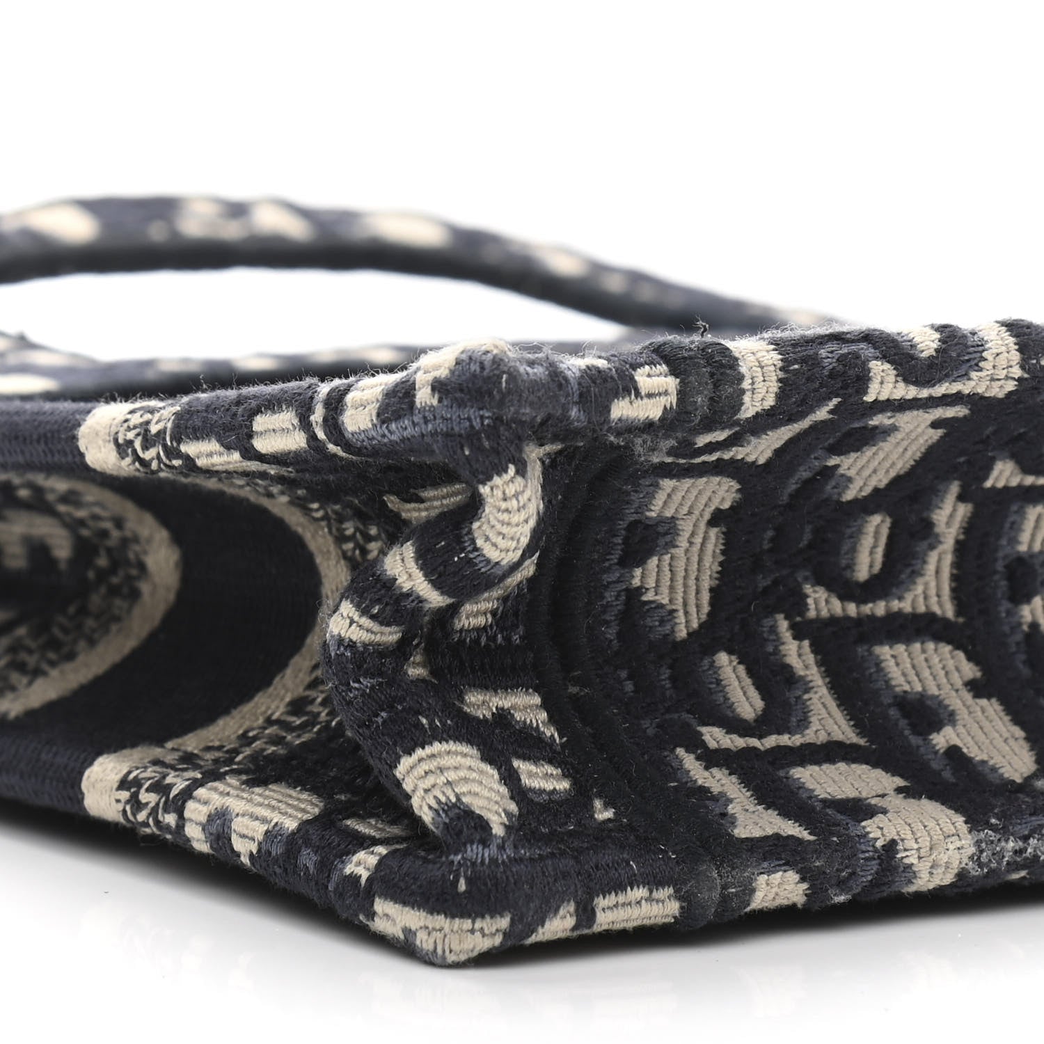 Christian Dior Oblique Mini Book Tote Blue Multicolor 11 of 14