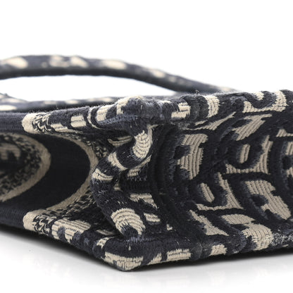 Christian Dior Oblique Mini Book Tote Blue Multicolor 11 of 14
