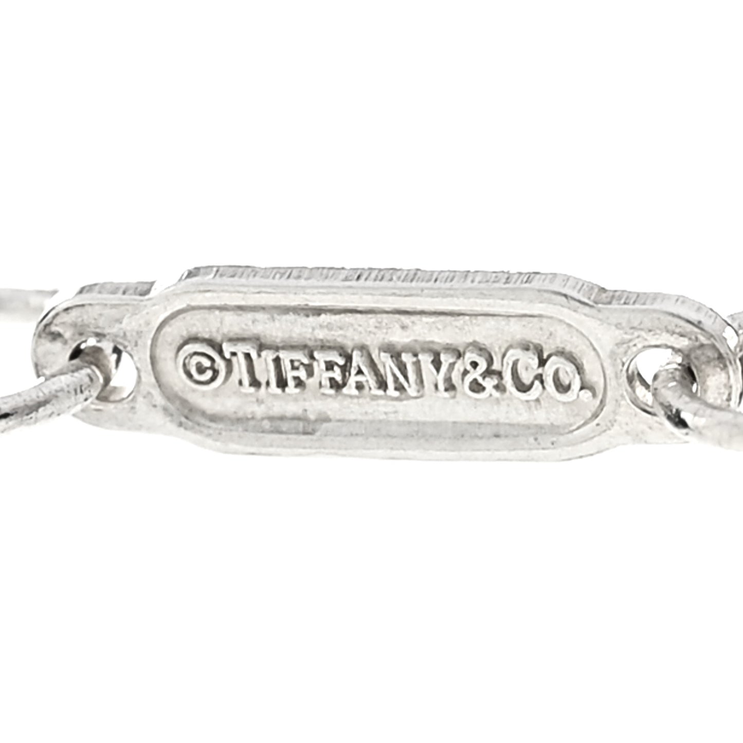 Sterling Silver Letter C Disc Pendant Necklace