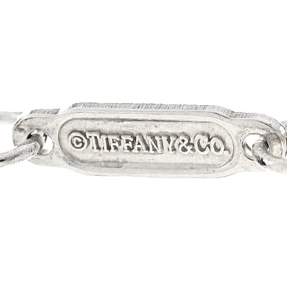 Tiffany Sterling Silver Letter C Disc Pendant Necklace 6 of 7