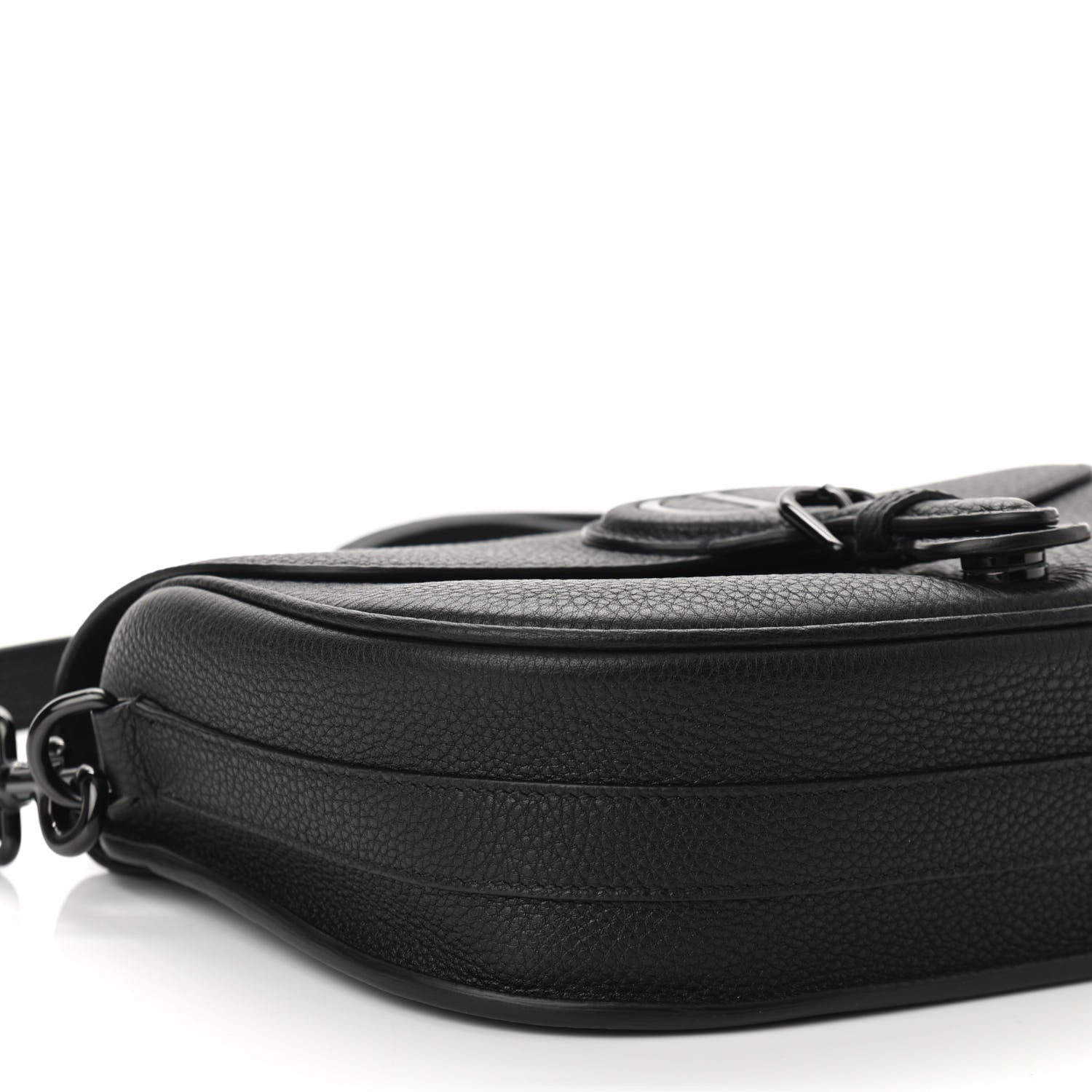 Christian Dior Grained Calfskin Medium Bobby Flap Black 8 of 10