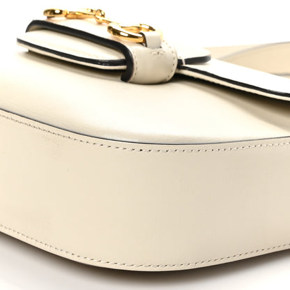 Gucci Azalea Calfskin Web Mini Horsebit 1955 Shoulder Bag Mystic White 10 of 10