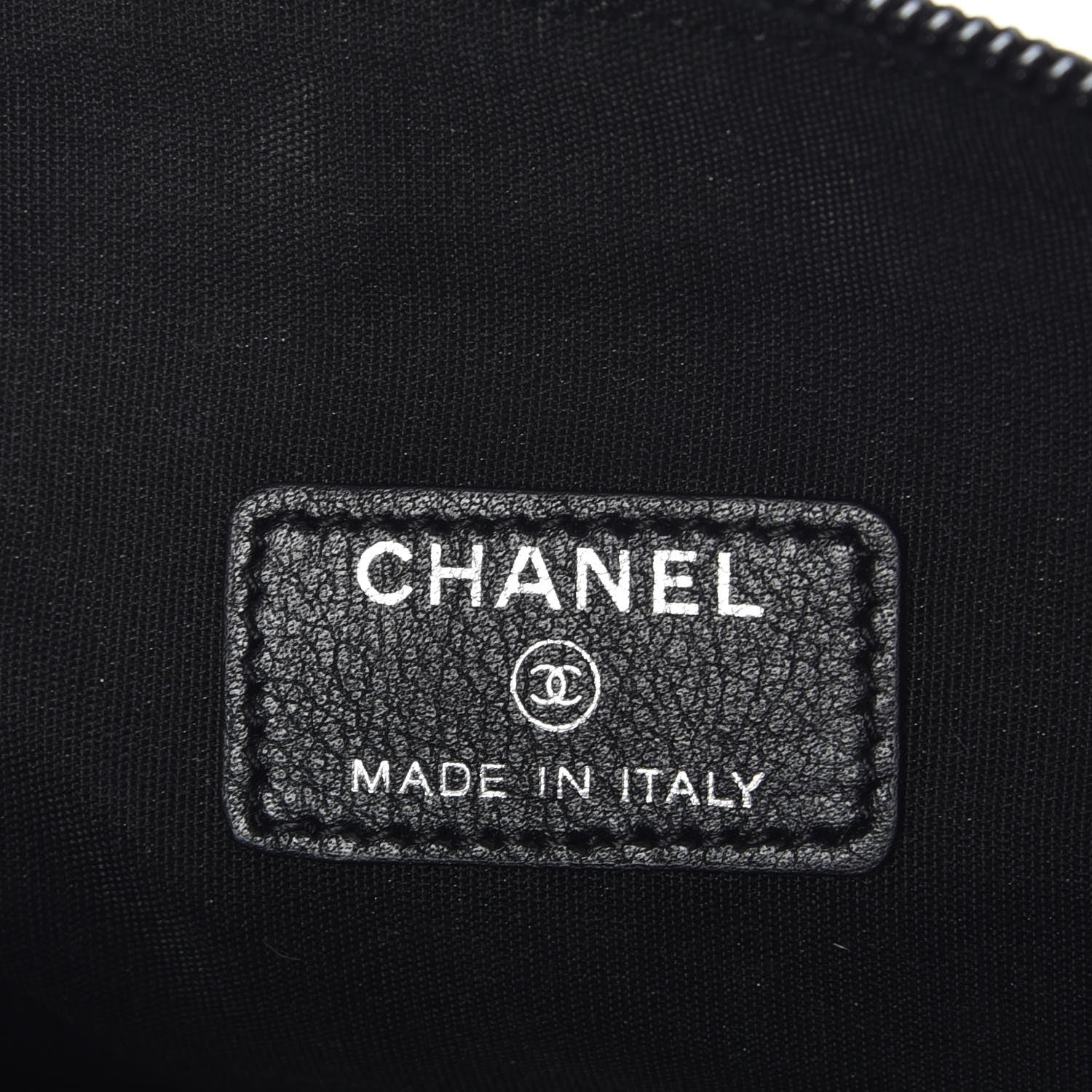 Chanel Caviar Timeless CC Cosmetic Pouch Black 13 of 14