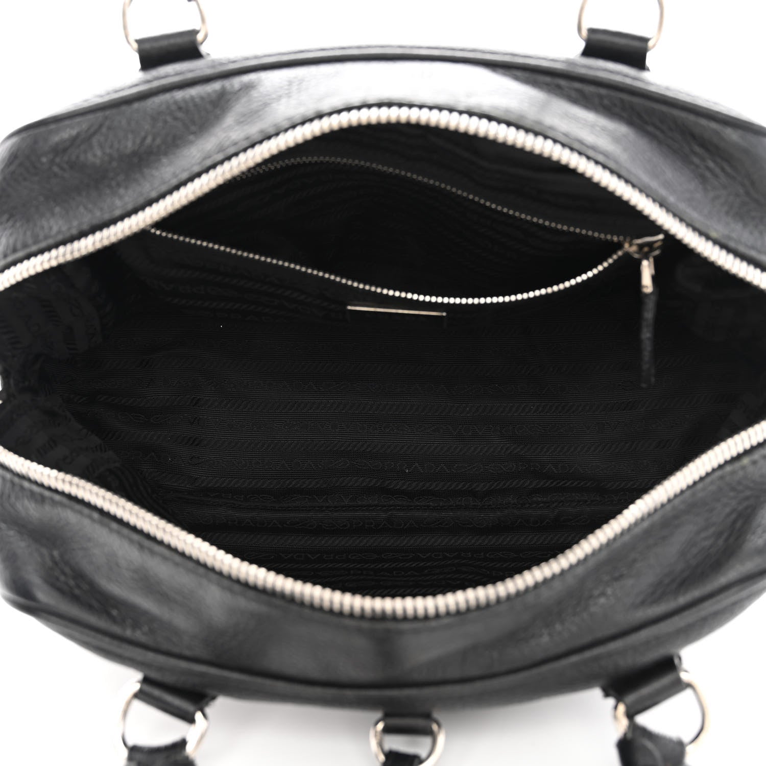 Prada Vitello Daino Bowler Black 5 of 15