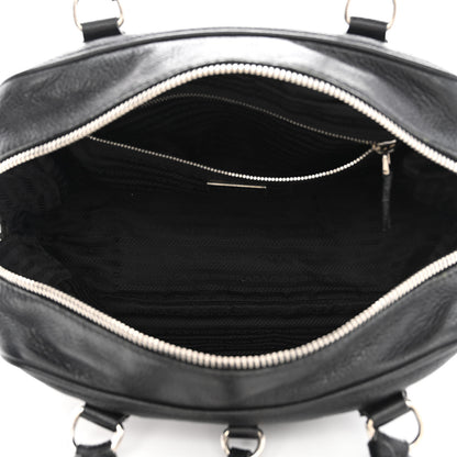 Prada Vitello Daino Bowler Black 5 of 15