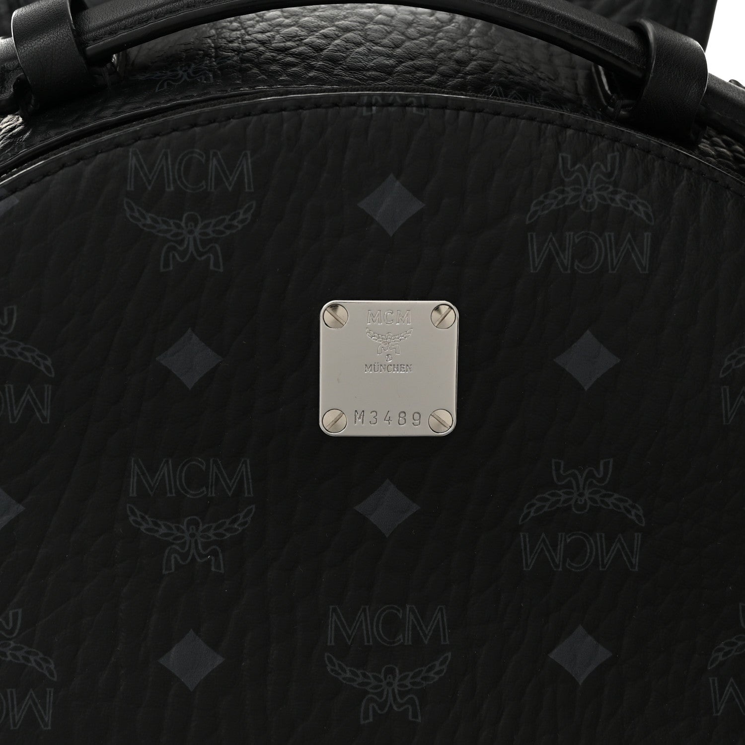 MCM Visetos Medium Stark Backpack Black 6 of 10