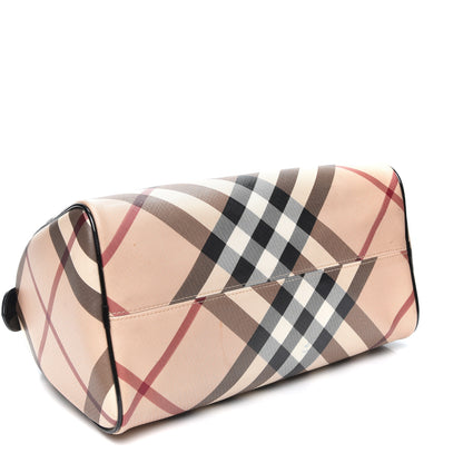 Burberry Supernova Check Small Chester Bowling Bag Black 3 of 12