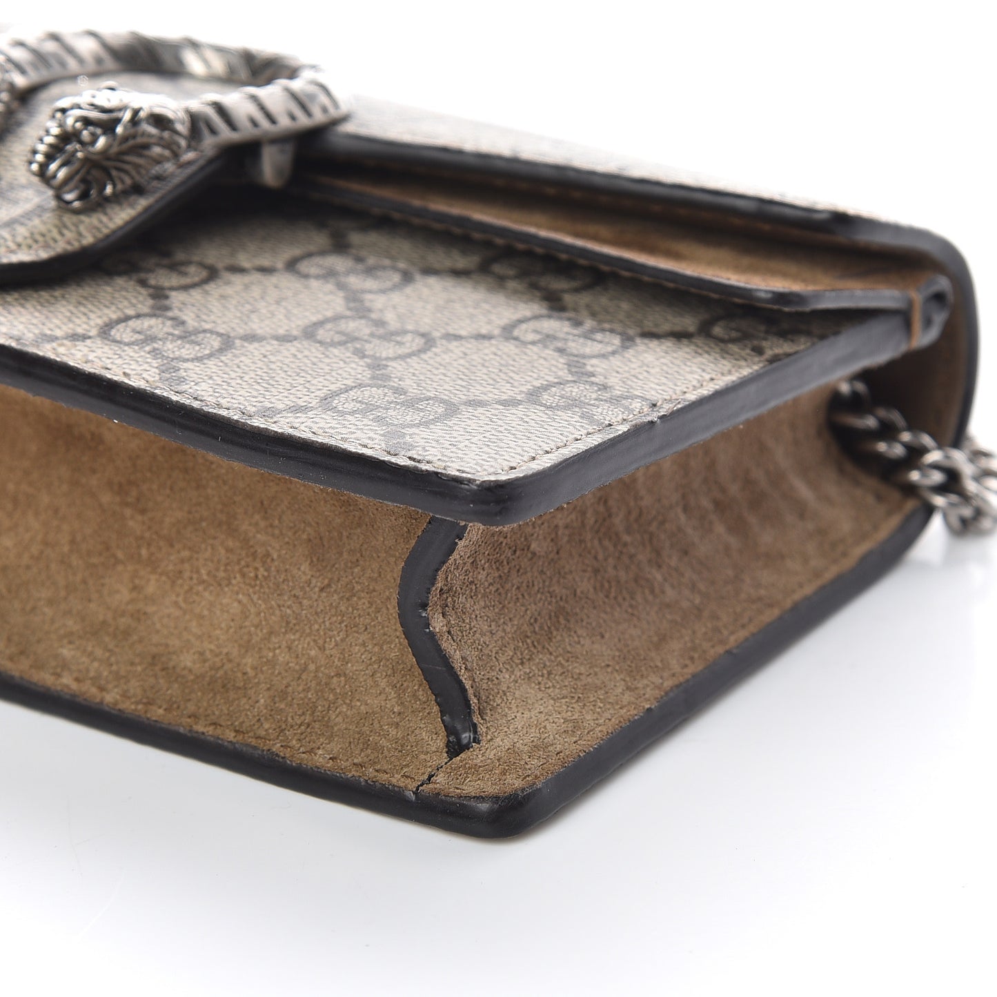 GG Supreme Monogram Super Mini Dionysus Shoulder Bag Taupe
