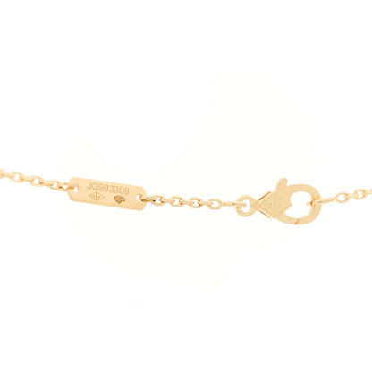 Van Cleef & Arpels 18K Yellow Gold Black Onyx Vintage Alhambra Pendant Necklace 5 of 6