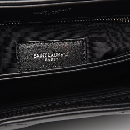 Saint Laurent Calfskin Y Quilted Monogram Toy Loulou Crossbody Bag Black 5 of 9