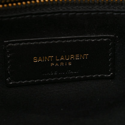 Saint Laurent Calfskin Y Quilted Monogram Medium Loulou Chain Satchel Dark Beige 7 of 12