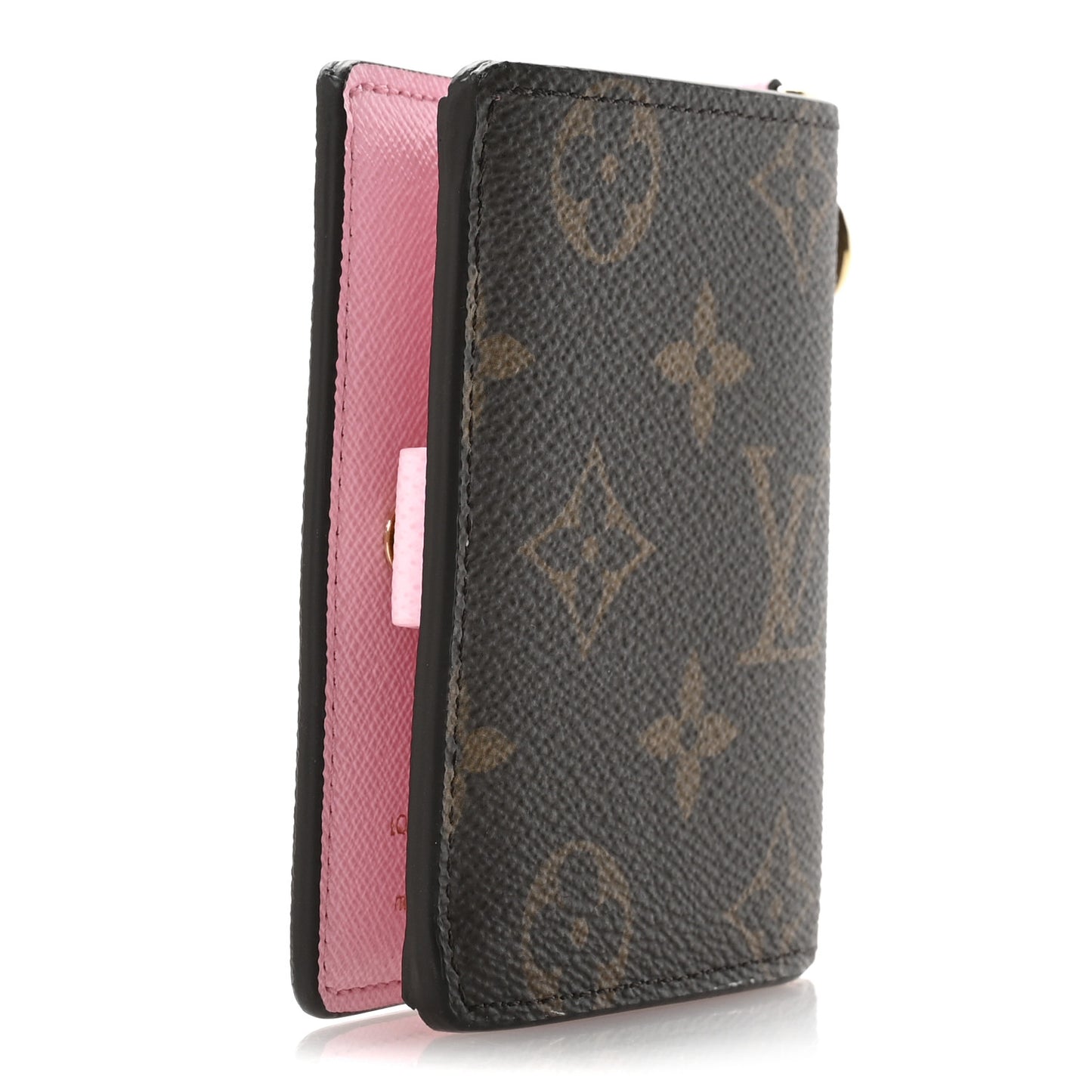 Monogram LV Charms Pocket Wallet Cotton Candy