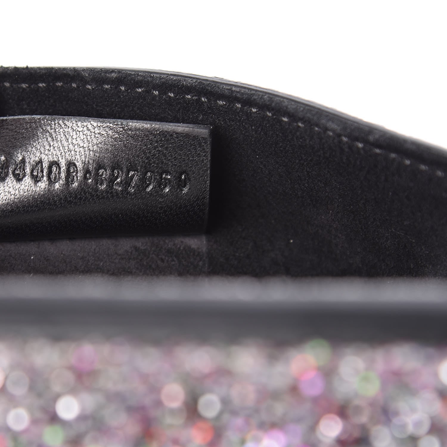 Alexander McQueen Metallic Calfskin Glitter Mini Heroine Shoulder Bag Grey Multicolor 7 of 15