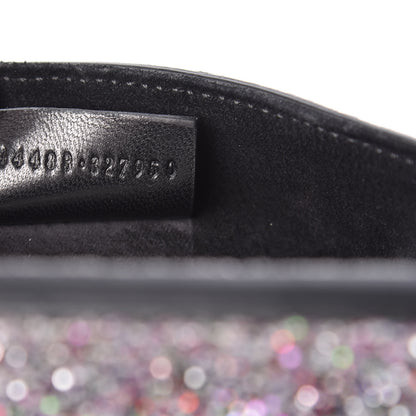 Alexander McQueen Metallic Calfskin Glitter Mini Heroine Shoulder Bag Grey Multicolor 7 of 15