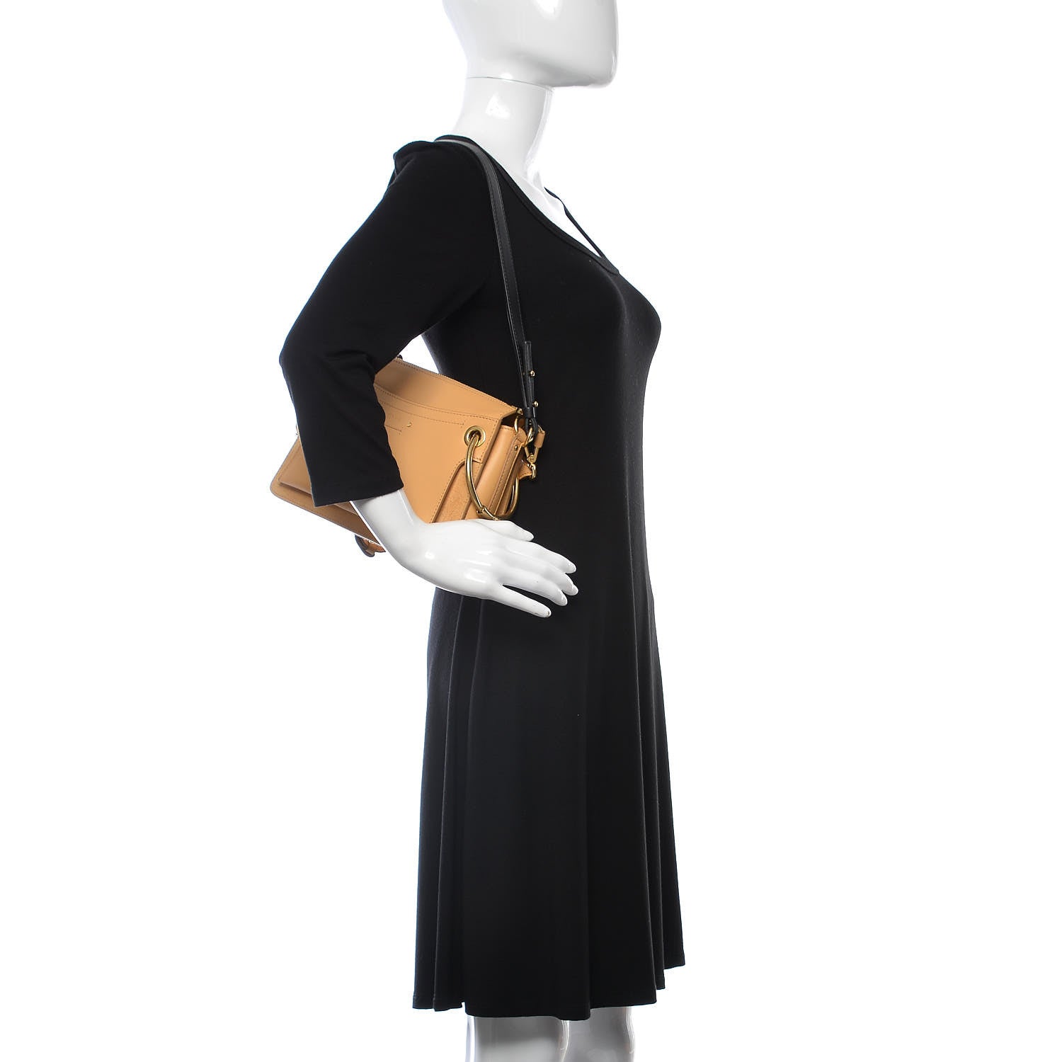 Chloe Calfskin Suede Small Roy Bag Bleached Brown 3 of 12