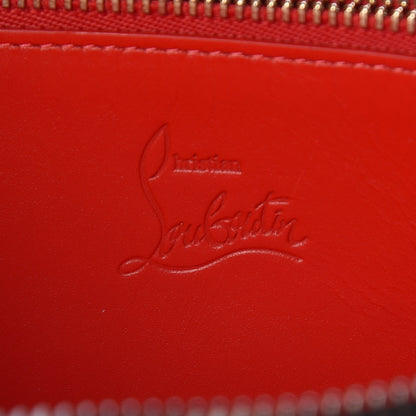 Christian Louboutin Calfskin Panettone Spiked Zip Around Wallet Black 6 of 6