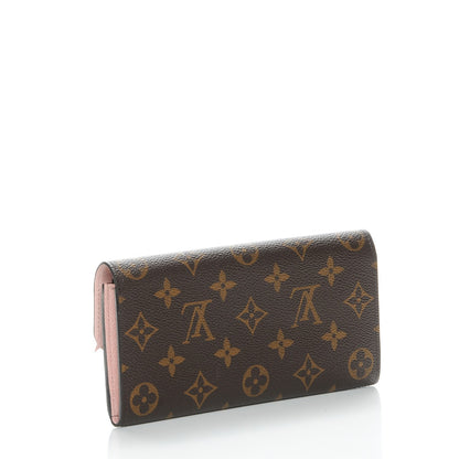 Louis Vuitton Monogram Emilie Wallet Rose Ballerine 3 of 8