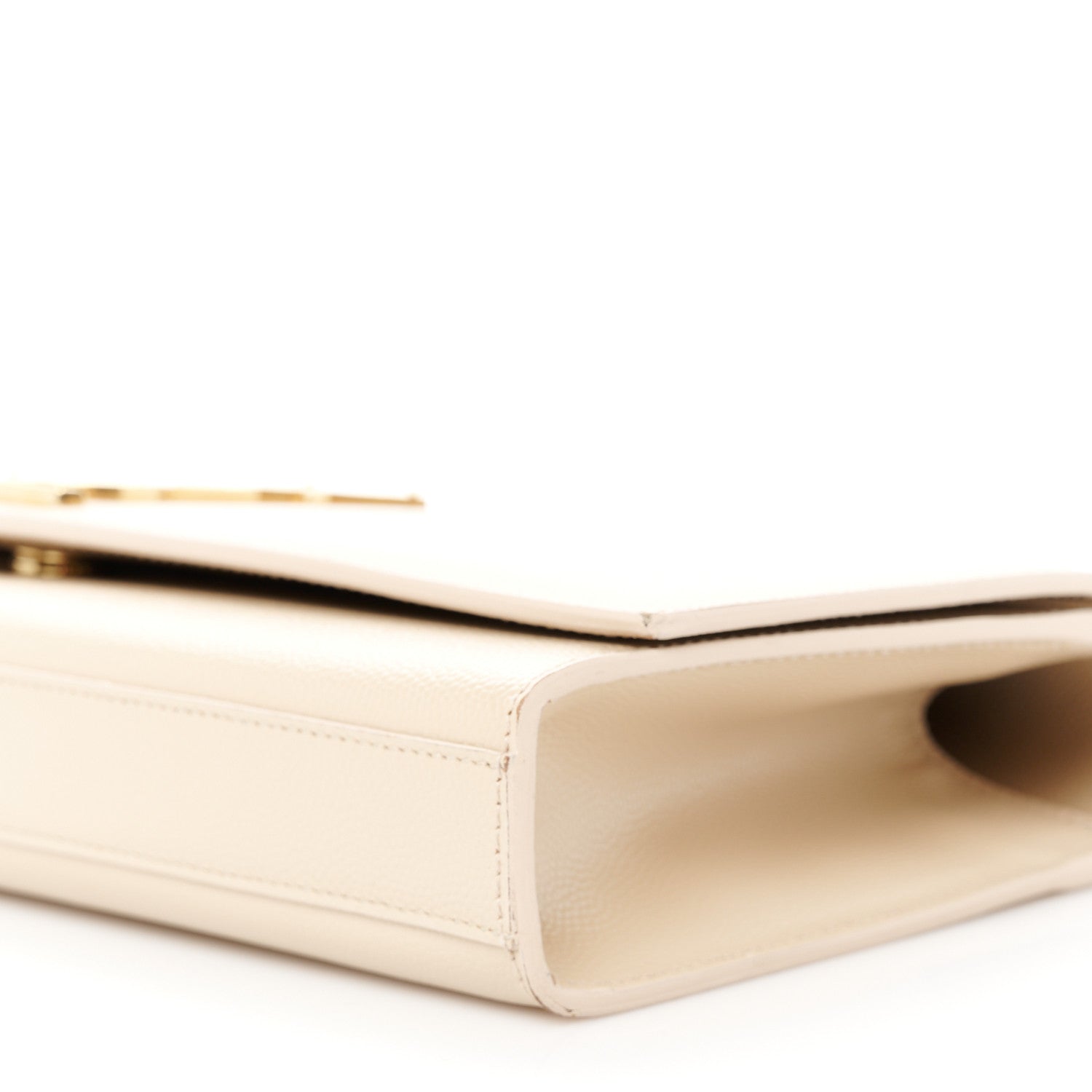 Saint Laurent Grain De Poudre Classic Monogram Cassandre Clutch Nude Powder 11 of 13