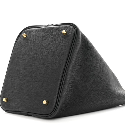 Hermes Taurillon Clemence Picotin Lock 22 MM Black 10 of 11