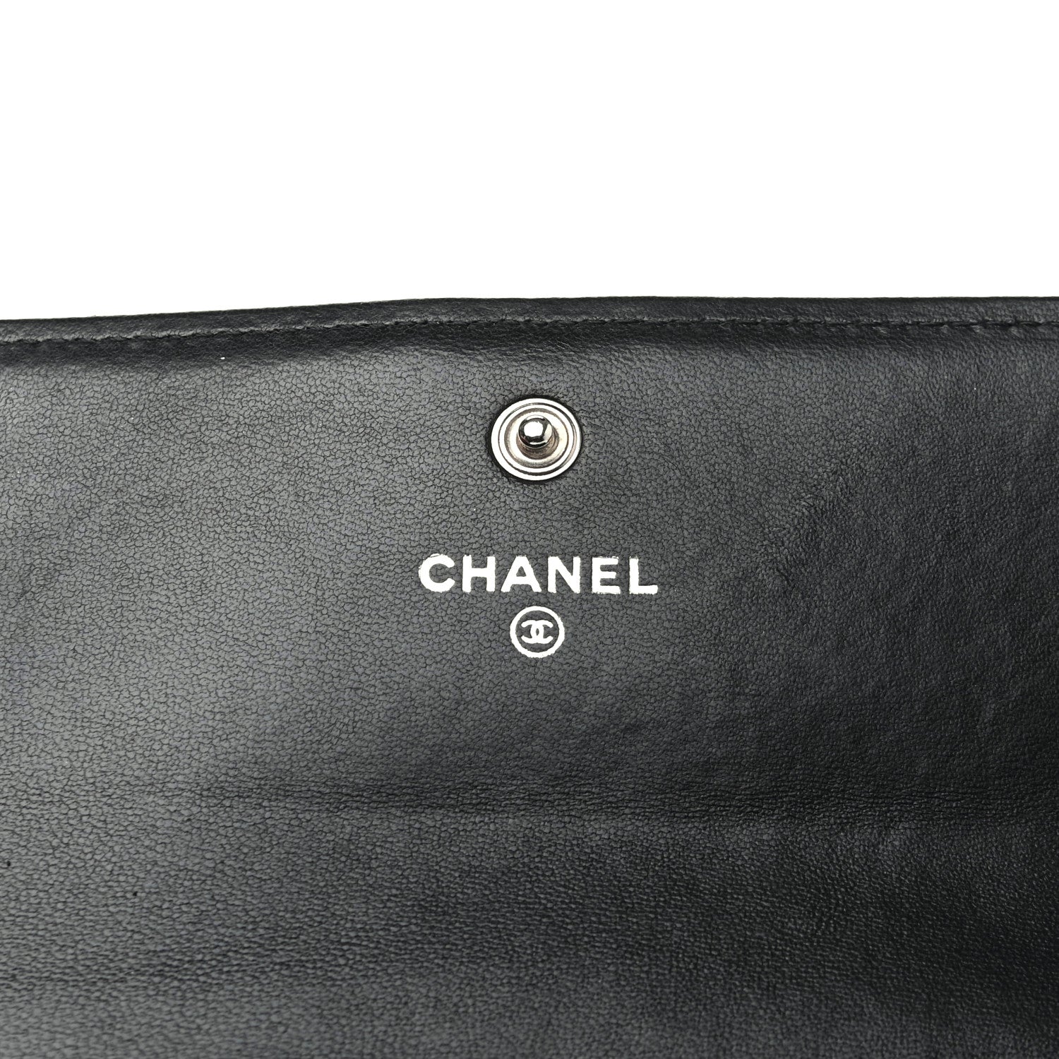 Chanel Lambskin Quilted Boy Flap Wallet Black 6 of 9