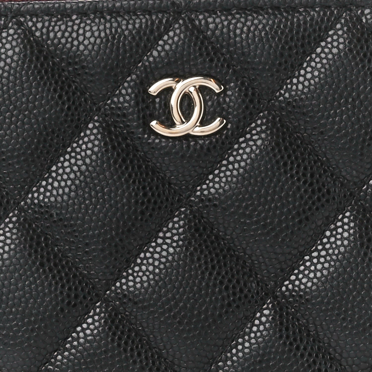 Chanel Caviar Quilted Small Cosmetic Case Black 8 of 11
