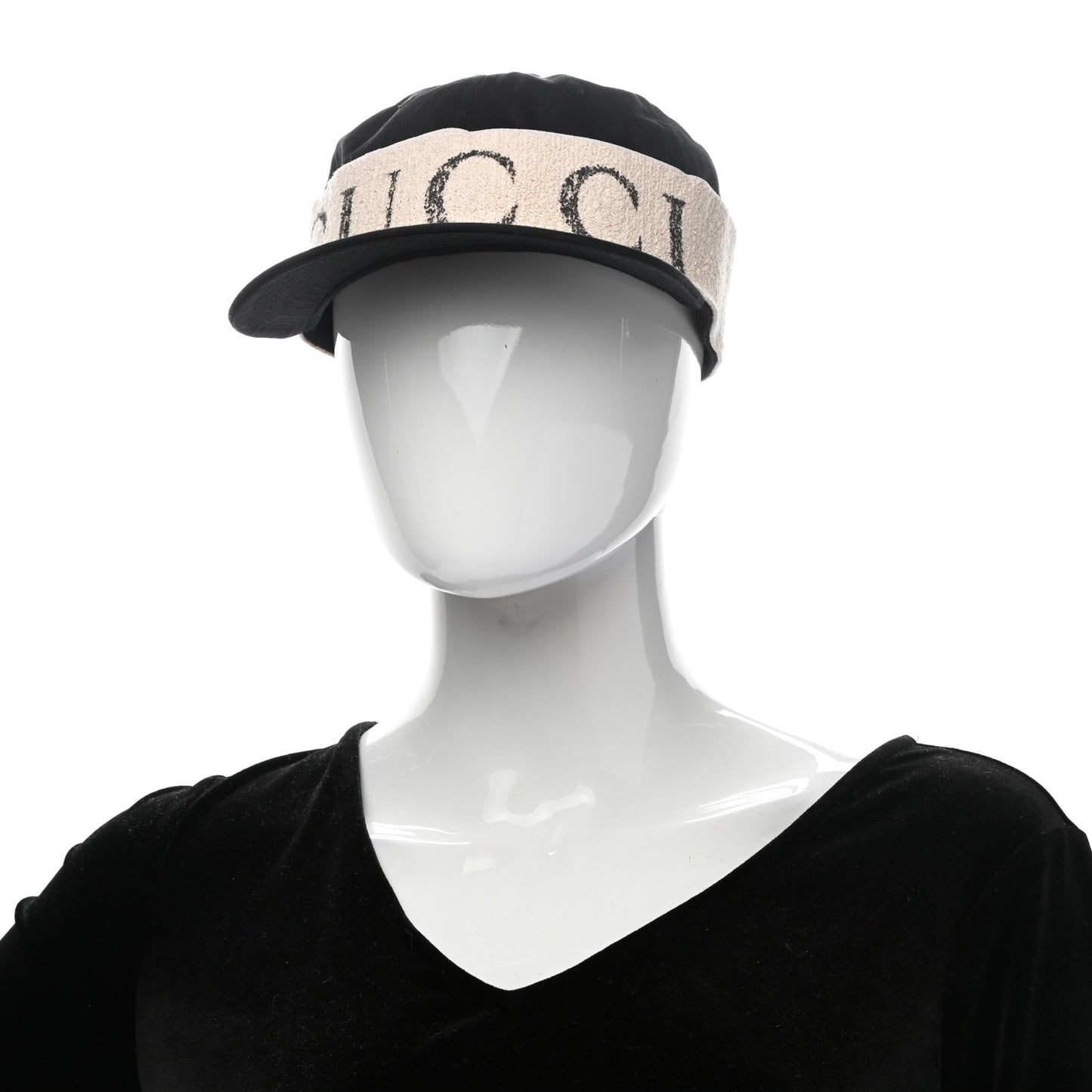 Gabardine Gucci Headband Baseball Hat L Black