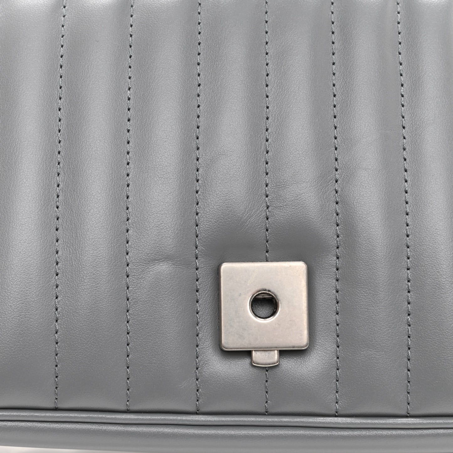 Calfskin Matelasse Aria Small GG Marmont Shoulder Bag Deep Grey