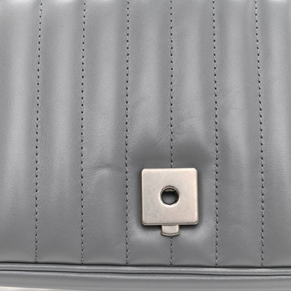 Gucci Calfskin Matelasse Aria Small GG Marmont Shoulder Bag Deep Grey 10 of 10
