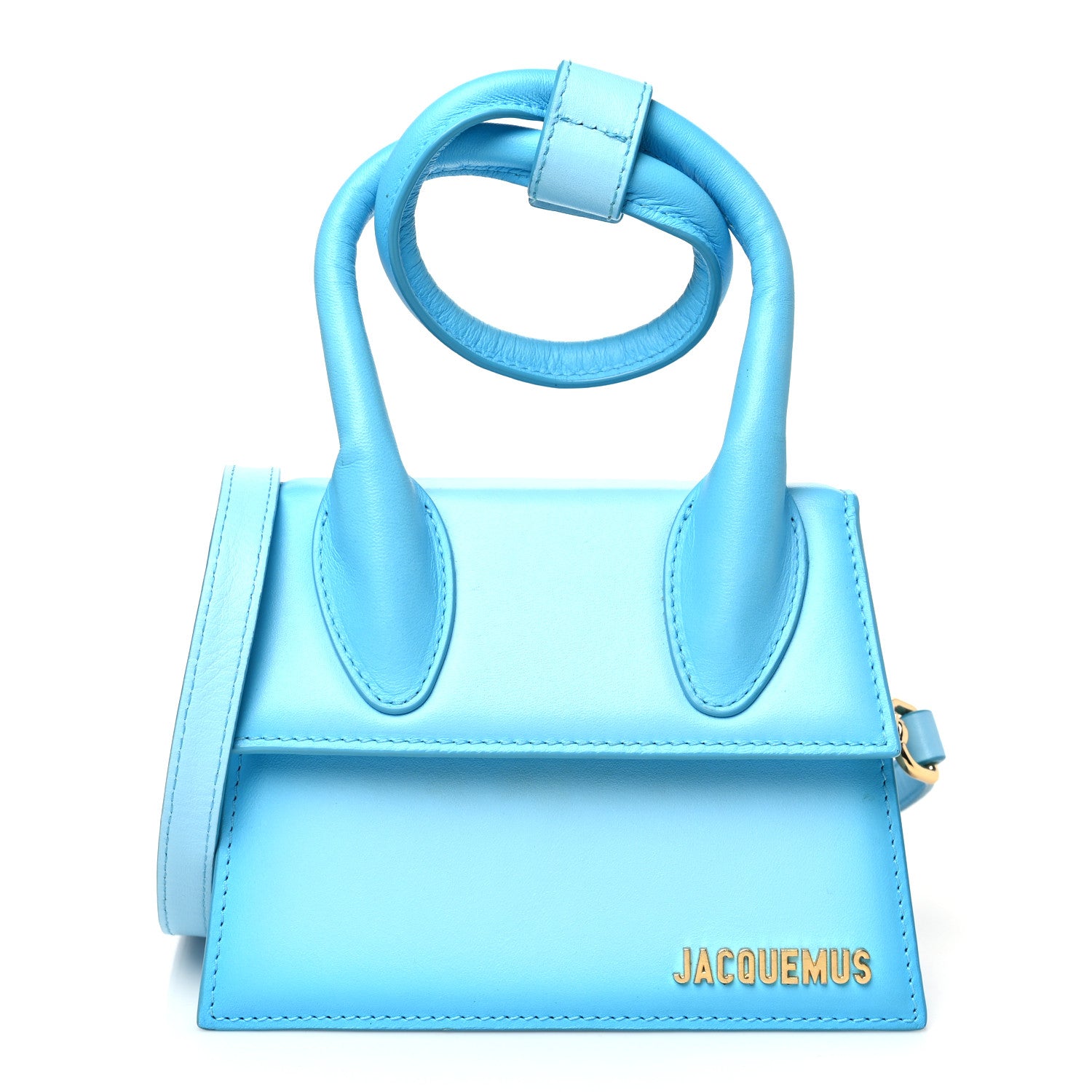 Jacquemus Smooth Calfskin Le Chiquito Noeud Blue 1 of 9
